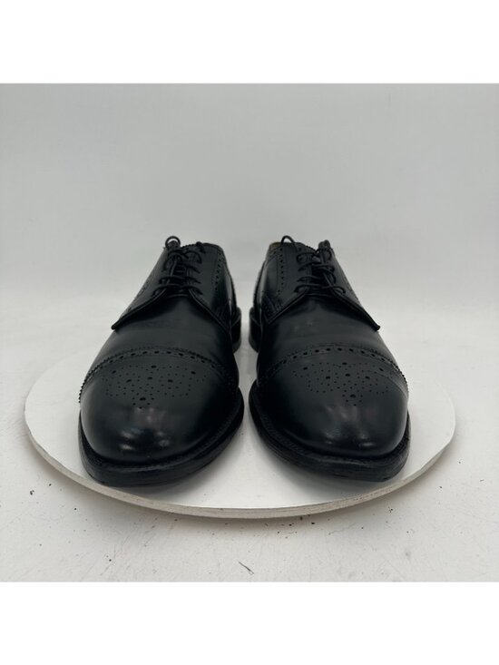 Allen Edmonds Lexington Men Size 12D Black Wingtip Cap Toe Derby